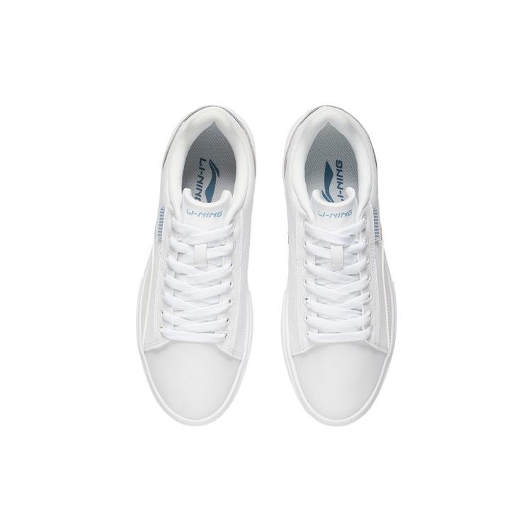 New LiNing Low Top Skateboard Shoes Women's White Gray AGCR480-8
