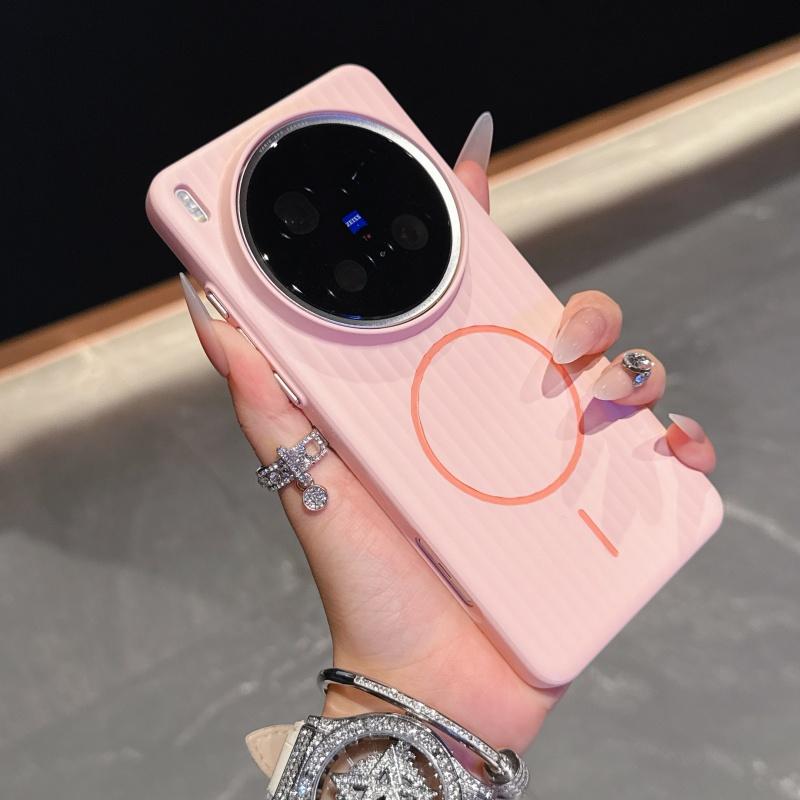 

For Vivo x300 X200 X200s X100 X100s pro Mini Ultra Case Hard PC Magnetic Wireless charging Protective Back Cover Phone Shell Artificial leather&vivo X100