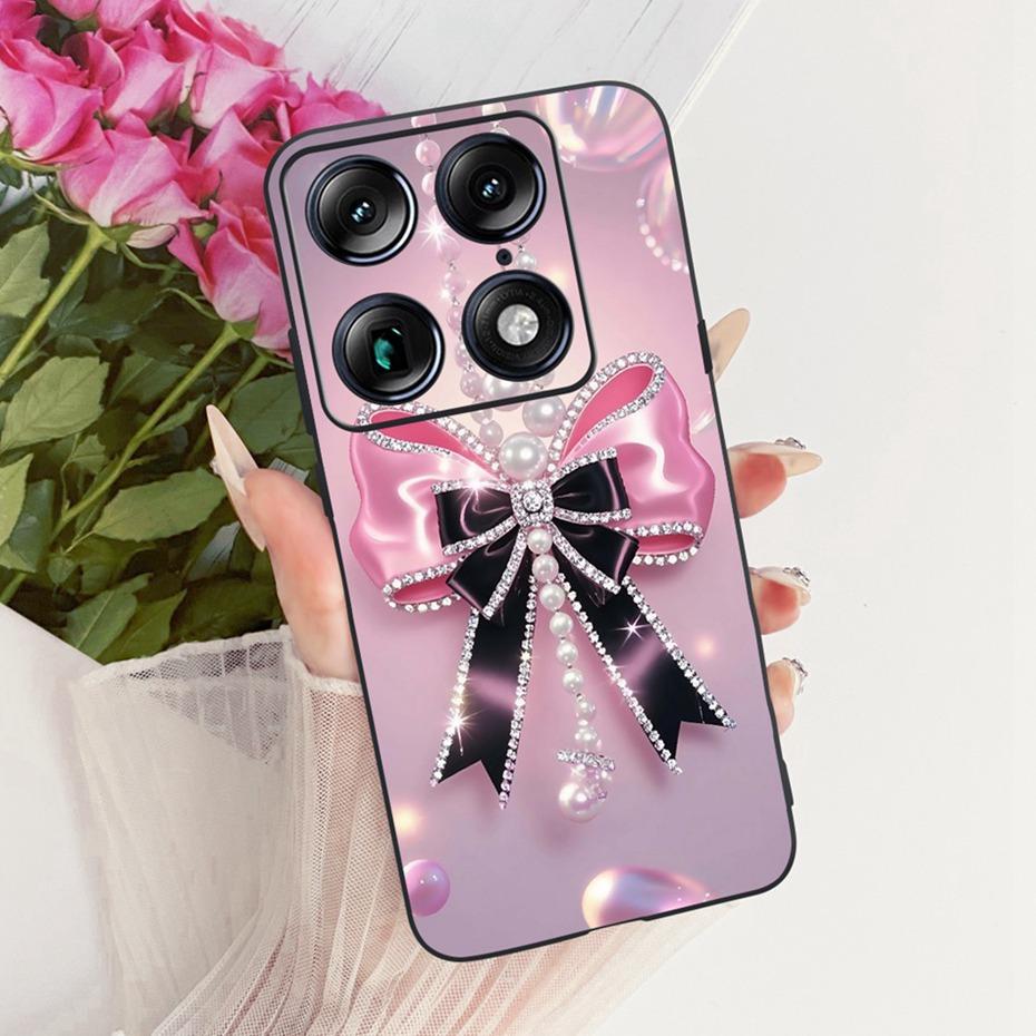 Fashion Letter Phone Case For Motorola Signature XT2603-2 Back Cover For Motorola Signature 5G Soft Black Silicone Cases