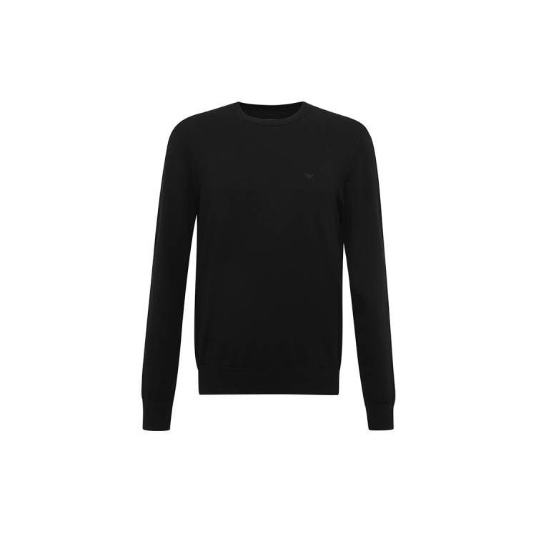 Emporio Armani Fitted Knitwear Men's Black 8N1MA-11MPQ-Z999
