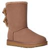 UGG Cow Split Leather Thermal Short Snow Boots Women's Light Acorn Brown 1153475-RYK