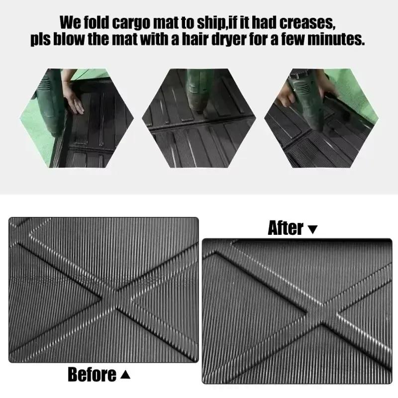Car Trunk Mats For Toyota Vios Belta Yaris 2008-2013 Waterproof Anti-Slip Dirt-proof High Temperature Resistant Storage Carpet