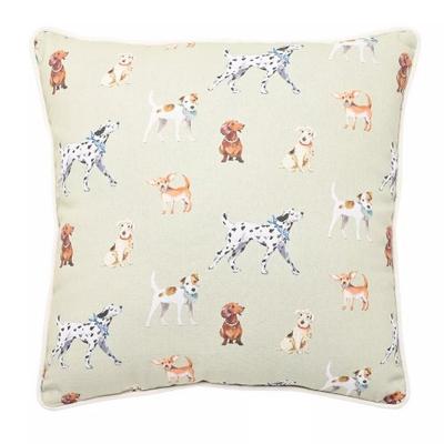 Wildlife Dog Print Filled Cushion