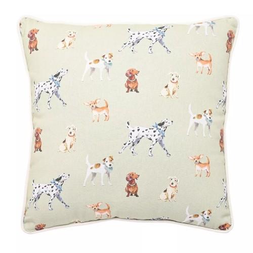 Wildlife Dog Print Filled Cushion