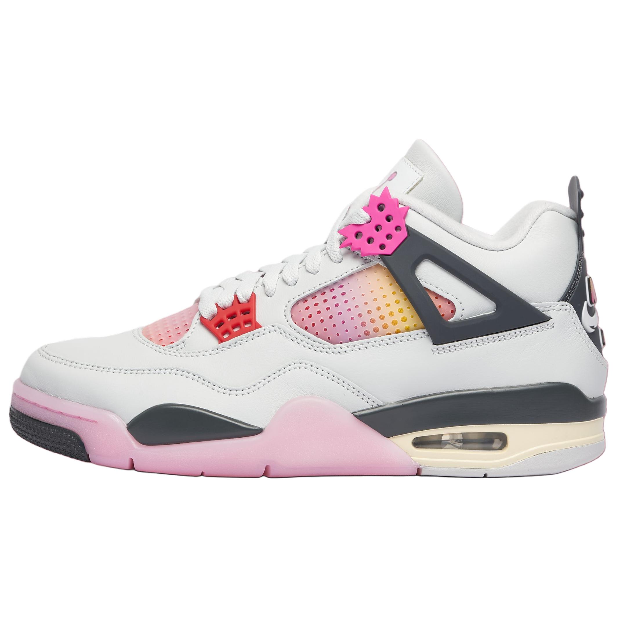 Jordan Men's White Air 4 Retro Comic Sneakers Off- Anthracite Ja1135-100 Cm