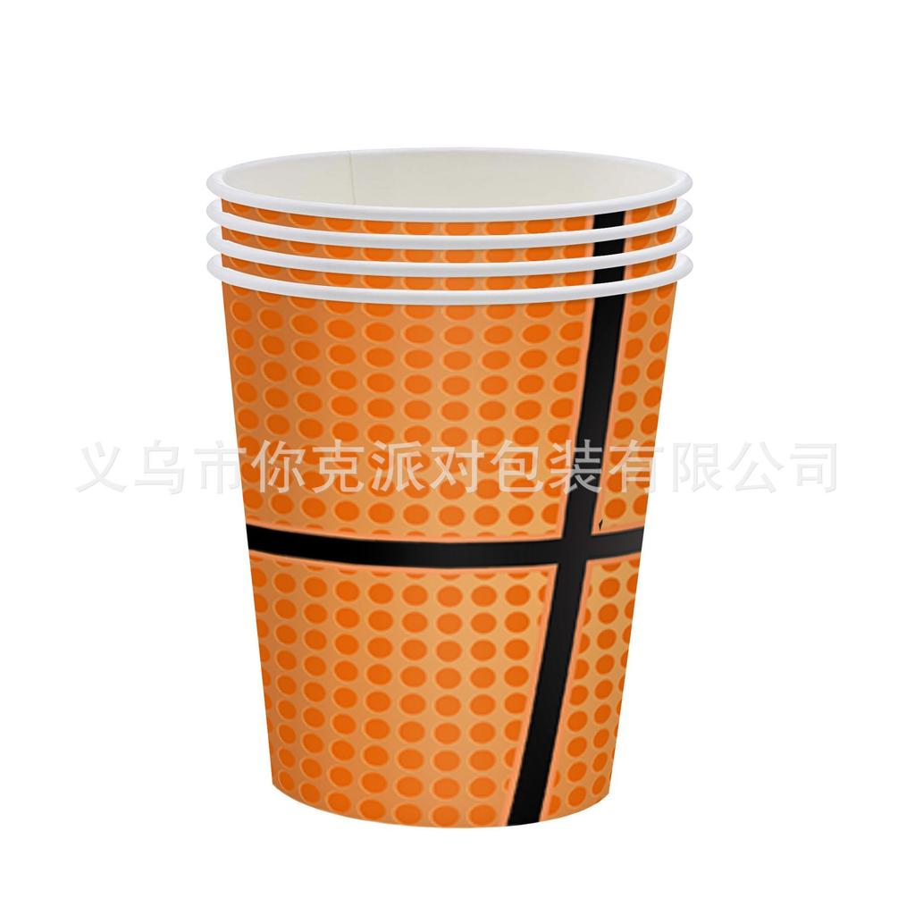 Themen-Treffen, Studentenaktivitäten, Oliven-Baseball, Fußball, Basketball-Party, Pappteller und Pappbecher, Themen-Atmosphäre, Szenen-Gestaltung