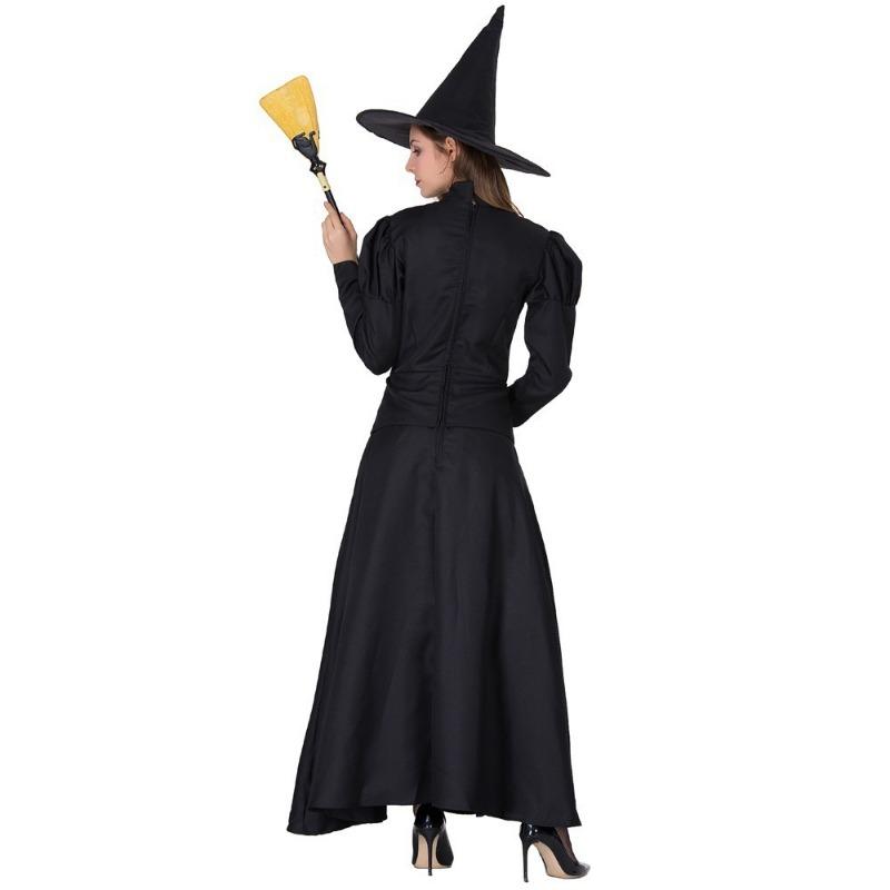 Halloween Stage Show Black Witch Sorcerer Cosplay Parent-Child Costume