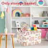 Childrens Cartoon Storage Bin With Polyester Material For Bedroom Playroom Organization