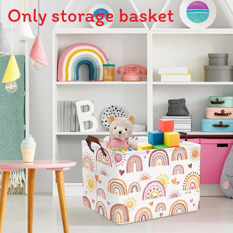 Childrens Cartoon Storage Bin With Polyester Material For Bedroom Playroom Organization