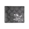 [Customized Bag] 3 IN 1 Wallet MAY All the Way Gothic Oracle Leather Wallet Men's Black Barking Puppy