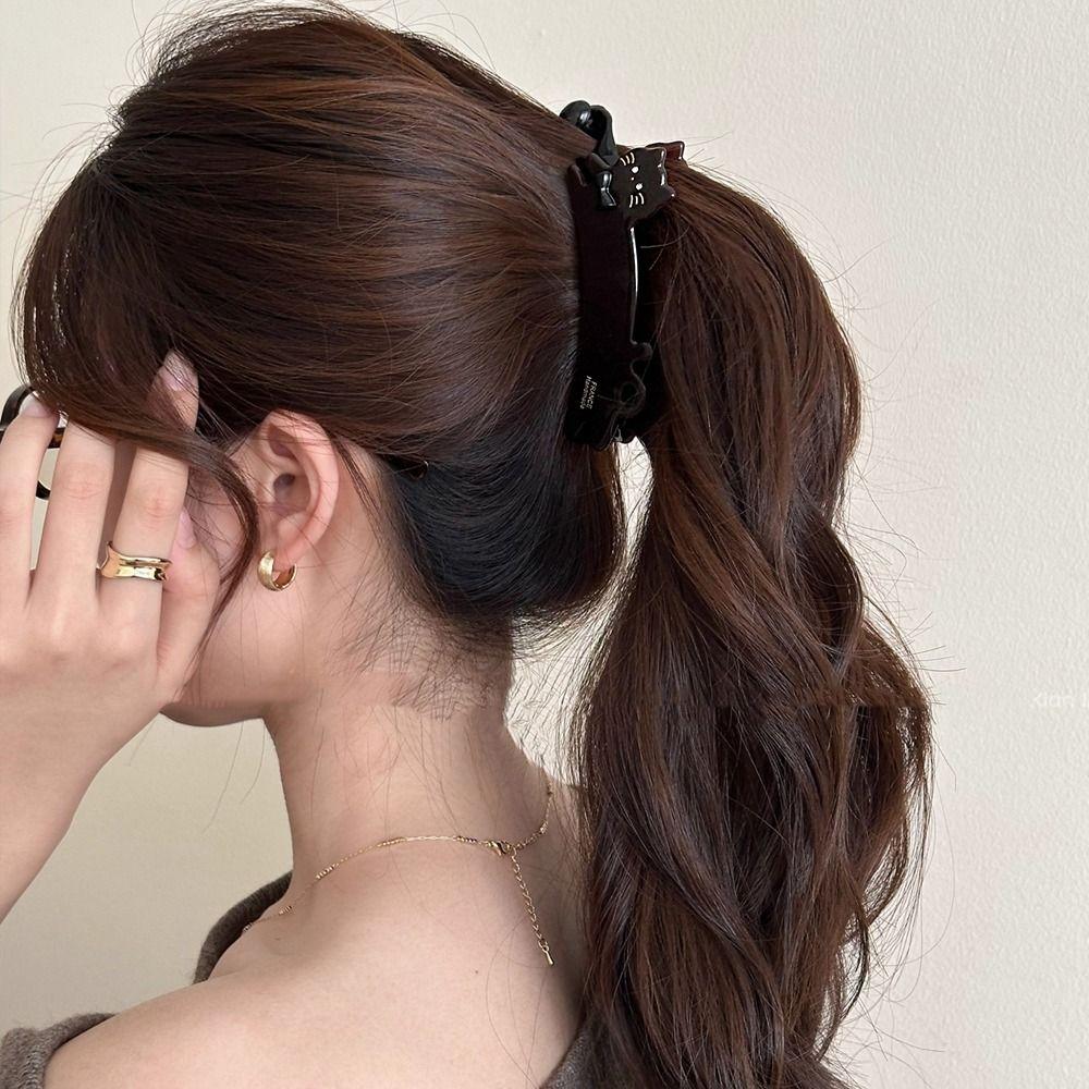 Pet Acetate Cat Hair Clip Cartoon Hairpin Cute Vertical Clip  Girl