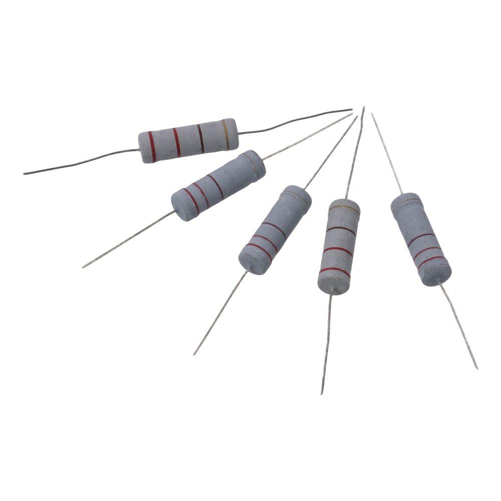 5W 5% Tolerance 220 Ohm Resistor   for DIY Electronic Projects and Experiments