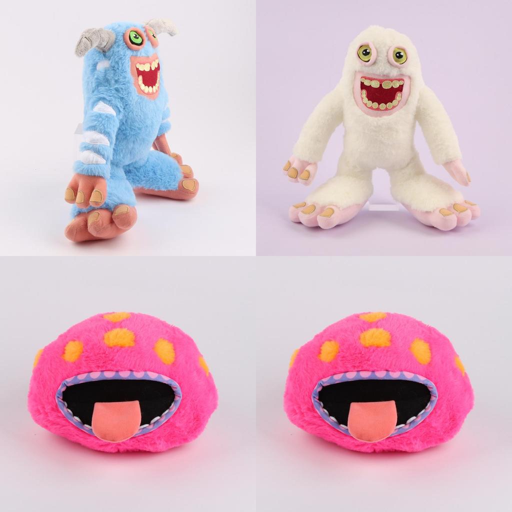 My Singing Monsters Plush Toy Blue White And Pink