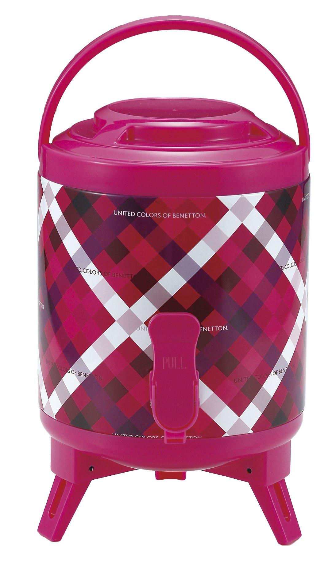

BENETTON MA-5346 3L Water Jug, Check/Pink