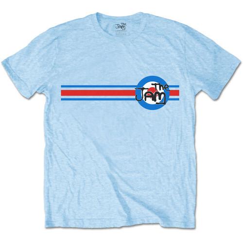 The Jam Unisex TShirt Target Stripe Light Blue Unisex T-Shirt M