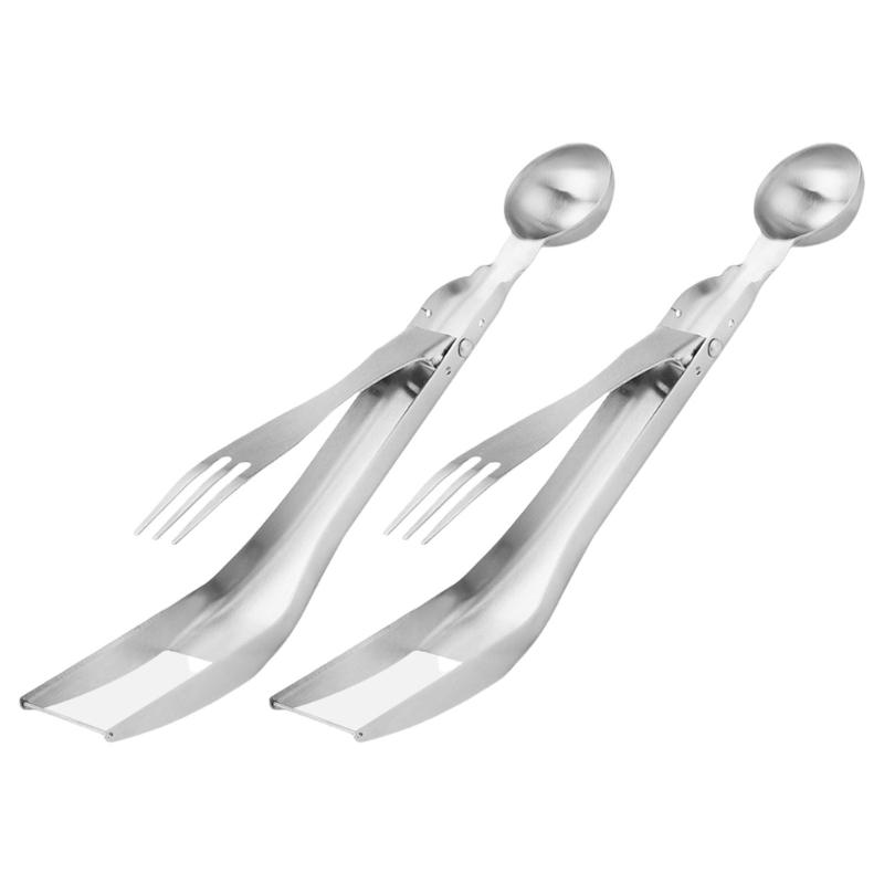 2Pcs Melon Cutter With Ergonomic Grip Baller Fork Fruit Slicer For Safe Watermelon Honeydews Slicing And Dicer Tool