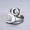 Personalized titanium steel  wrench rin open ring punk ring