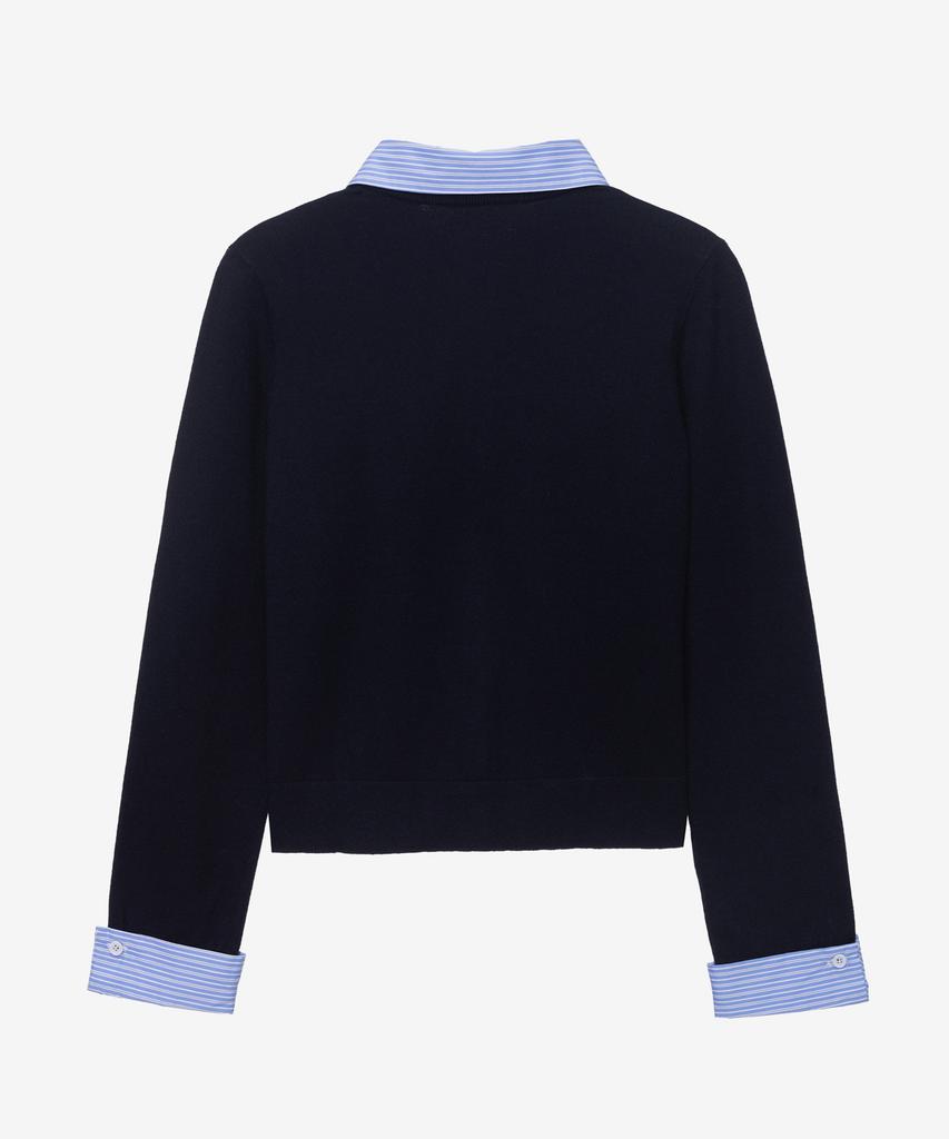 MIND BRIDGE WOMEN [W] Shirt Mix Full Open Knit - 3 Colors