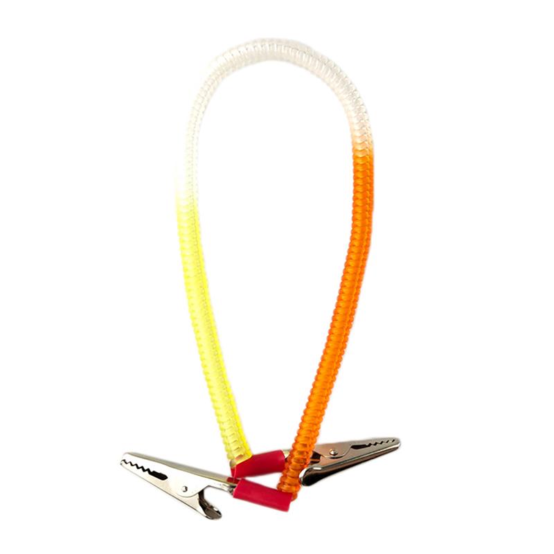 Dental Patient Bib Clips Chains Napkin Holder Plastic Flexible Coil Elastic