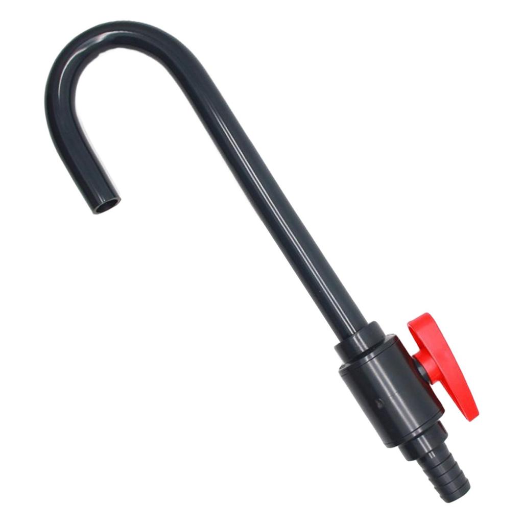 Fish Tank Filter Parts Water Filling Tube PVC Material with Control Valve for Aquarium Pumps and Accessories