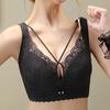 Women's Seamless Bra with Full Cup and Thin Design Gathered Bra for Women Anti Sagging and Double Breasted Plus Size Bra