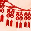 Traditional Spring Festival Chinese Marriages Hanging Banner  New Year Party Decorations