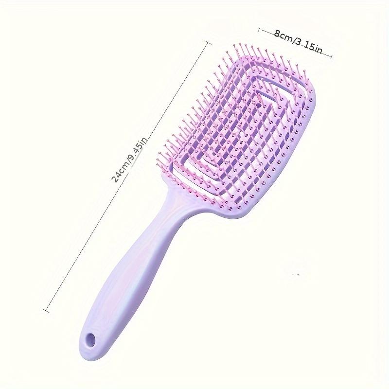 Antistatischer Kamm, großer gebogener Kamm, Massagekamm, hohler, quadratischer Bogenkamm, Kamm für lockiges Haar