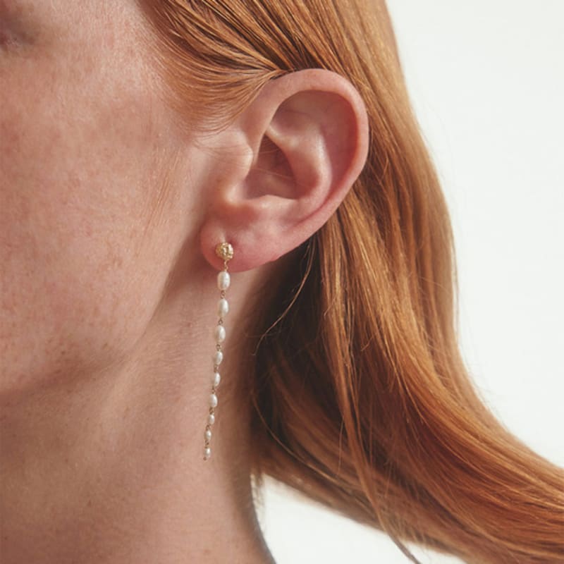 JOY GRYSON Feerique Pearl Gold Earring JG4SEP15