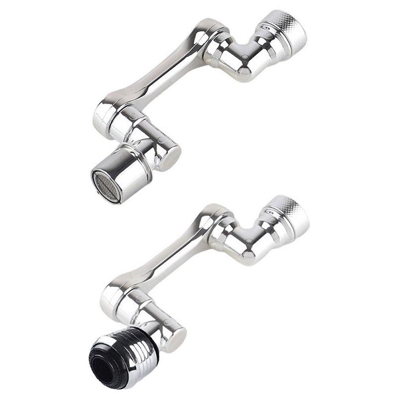 Rotary Faucet Extender ABS Faucet Mechanical Arm Aerator Sink Extension Water Filter