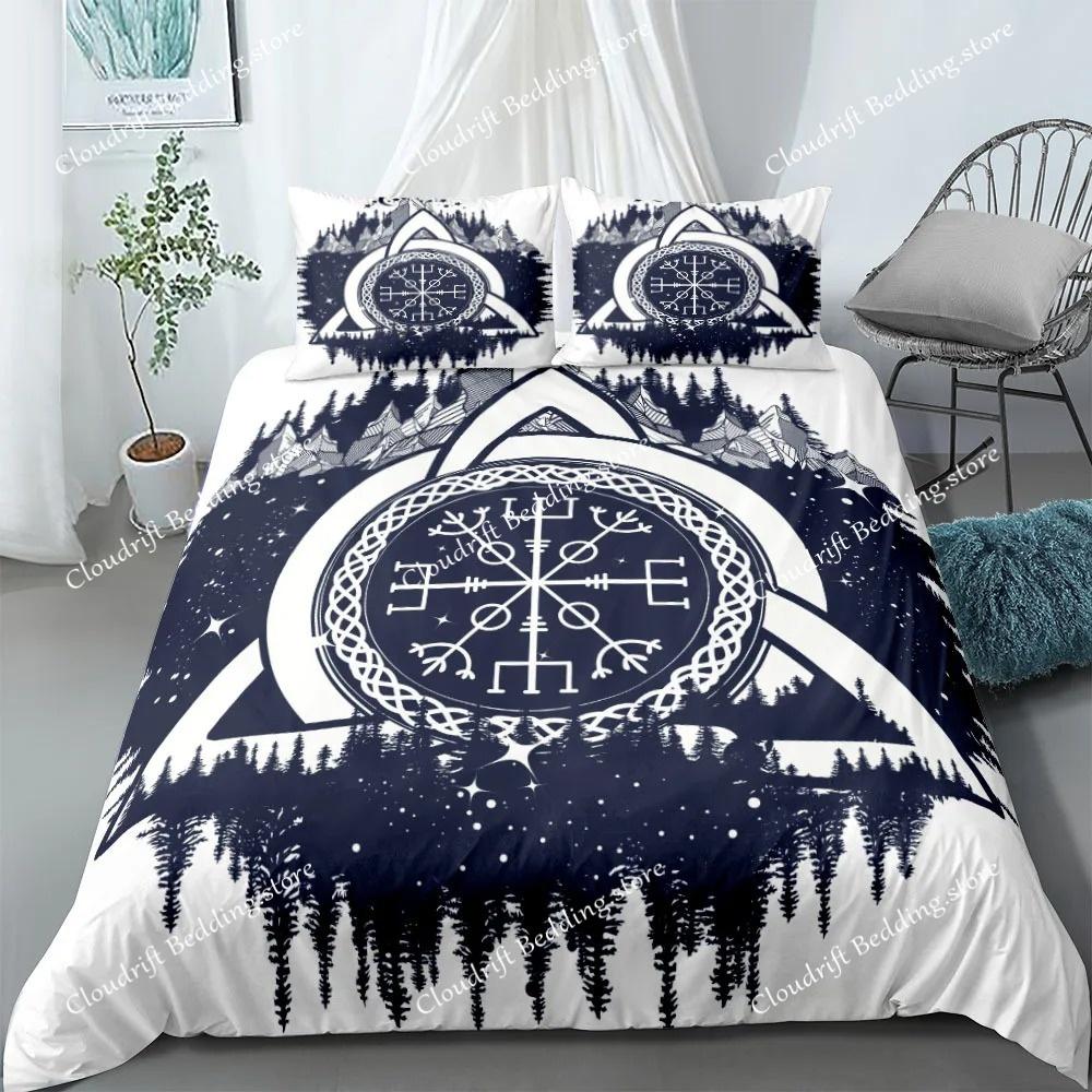 Ethnic Celtic Helm of Awe Bedding Set EU Single Double King US Twin Full Queen King Bed Linen Set