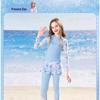 Disney Girls' Two-Piece Long Sleeve Sun Protection Swimsuit