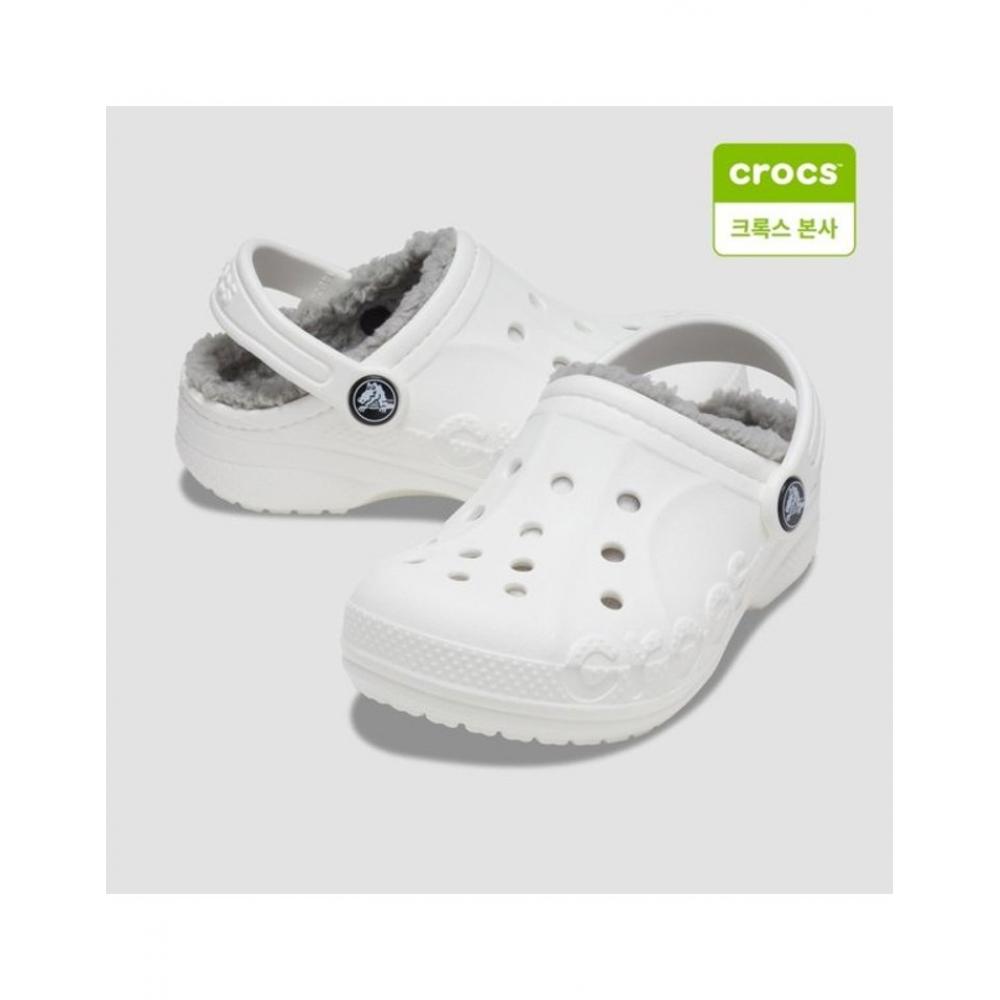

Crocs Unisex Baya Lined Clogs White 205969 11h 11H white/M8W10