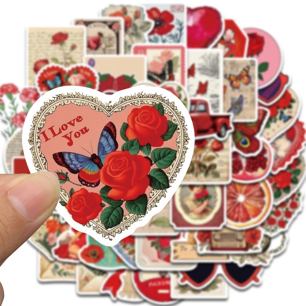 50PCS Pink Aesthetics Stickers Reading Skateboard Harajuku Decals Suitcase Office Bike Stationery Phone Notebook Bike Sticker