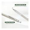PATIKIL 2pcs 0.7mm Drafting Mechanical Pencil, Medium Point, Automatic Metal Holder for Drawing, Sketching, Woodworking, Silver