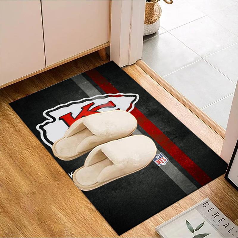 Kansas Chiefs Logo Rug Game Carpet, Floor Mat for Bedroom Living Room Entryway Rug, Home Decor Idea Gift for Christmas birthday