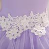 2023 Summer Girls' Wedding Dress: Kids' Evening Gown & Baby First Birthday Tulle Applique Puffy Skirt