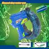 Large Electric Water Gun Ring Handheld Space Concentrator Cool Light Large Capacity Water Blaster Battle Shooting Gun for Kids