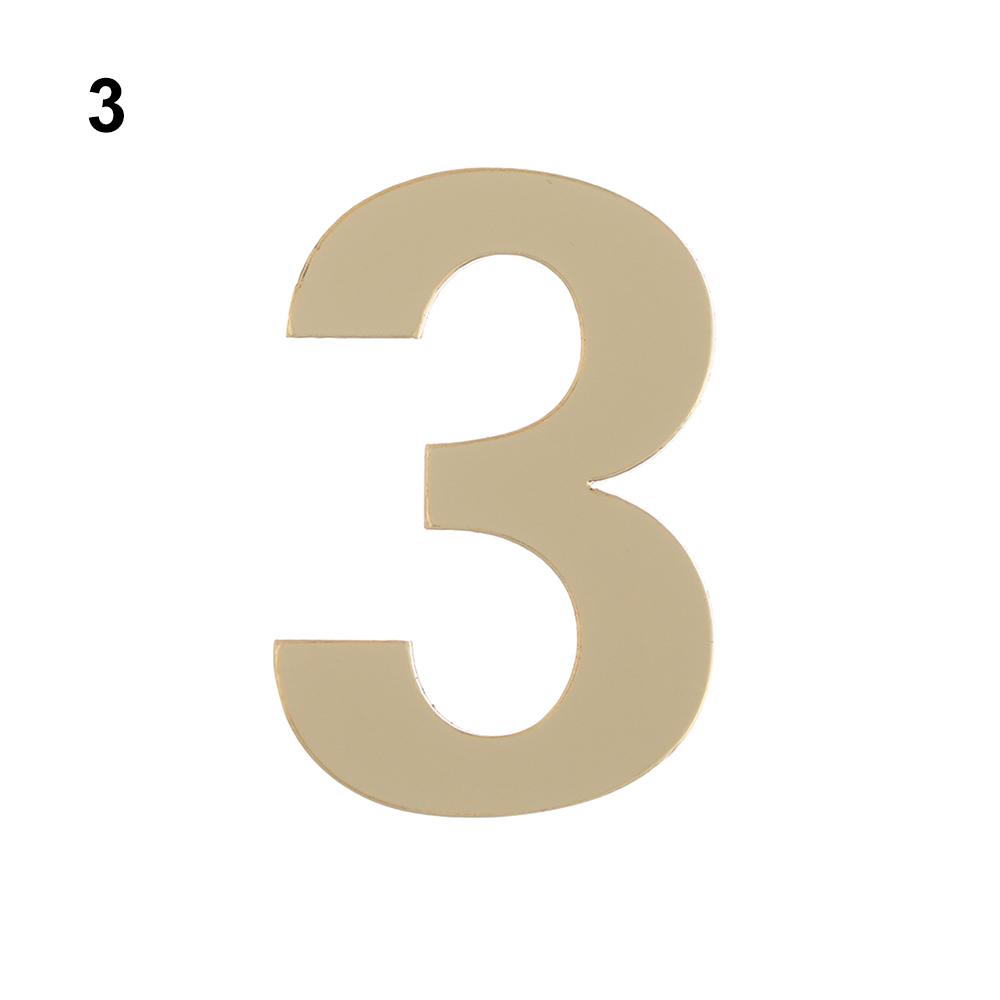 1Pcs Modern Hotel Home Sticker Address Self-adhesive Door Plate Number House Drawer Sign Gate Digits Door Numeral Plaque