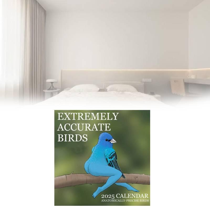 2025 Of Calendar Extremely Accurate Birds Stylish Simple Home Decoration Bedroom