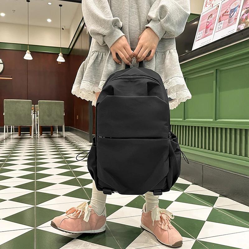 New Casual Nyl Solid Large Capacity Sweet Backpacks 2026 High Quality Simple Versatile Waterproof Portable Backpack for Unisex