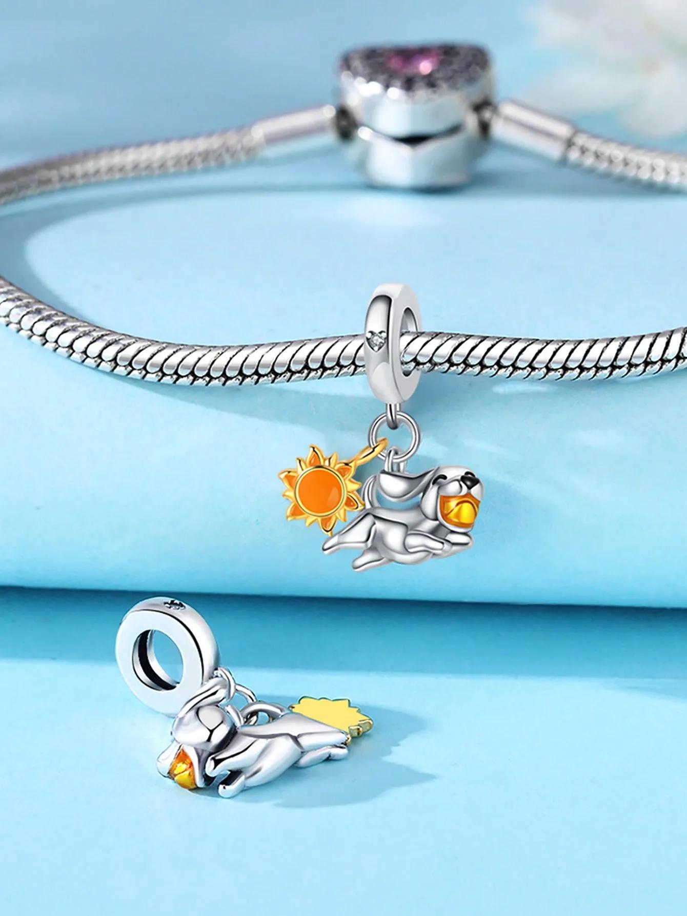 

Charm Bead Component Copper Metal Colors Cute Fox Carousel Bead Component Designed For Authentic Original Bracelet High Quality Fine Jewelry Do It