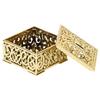12pcs Square Hollow Plastic Gift Box Candy Boxes Wedding Birthday Party DecorationGold