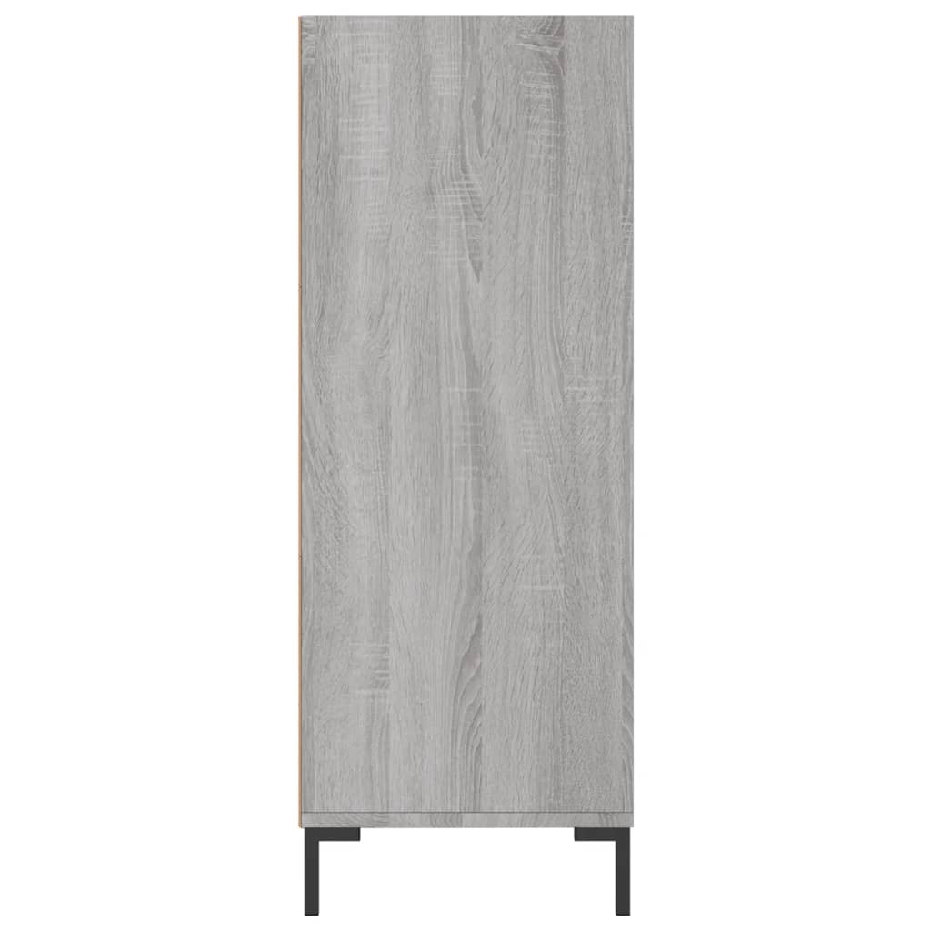 Bookshelf Grey Sonoma 69.5 x 32.5 x 90 cm Engineered Wood