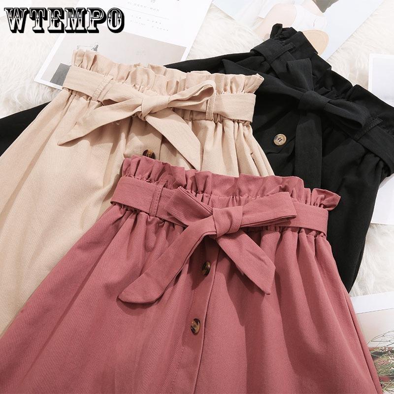 Women's Temperament Long Section High Waist Slim Skirt Elastic Waist Solid Color Skirt Casual Skirt