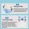 Kids Cartoon 3D Ears Snorkeling Mask Goggles, Tempered Glass Lens, Leak - Proof, Silicone Gear for Swimming & Floating Diving