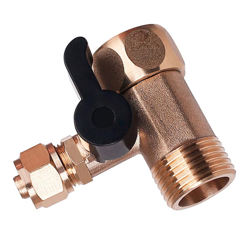 Brass Water Inlet Valve Easy To Install 3 Way Valve Versatile Water Inlet Ball Valve Upgrades for Homes & Office Use