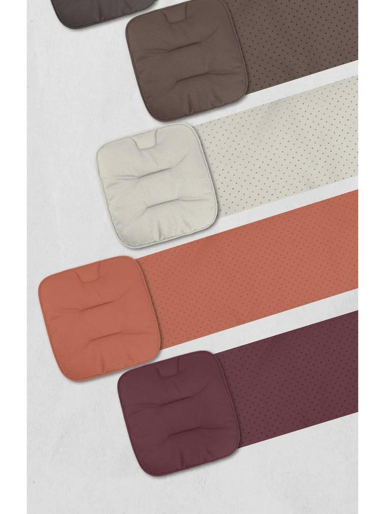 Universal Ventilated Nappa Leather Car Seat Cushions - Four Seasons, Breathable, High-Grade, Perforated Design for All Models.