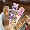 30pcs Cat Cabinet Forest Bookmarks Painting Copywriting Paper Retro Aesthetic Fairy Tale Scenery Book Aesthetic Card Bookmark