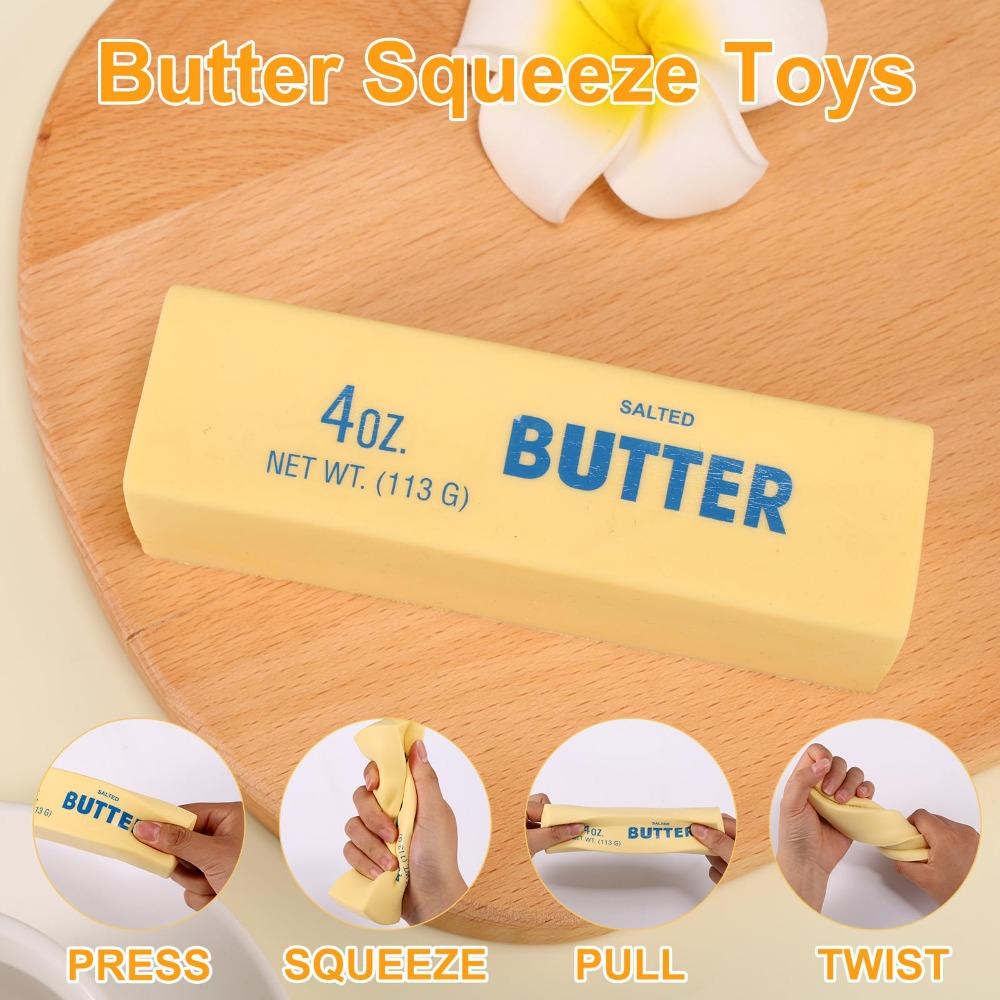 Creamy Scented Butter Stick Squishy Slow Rebound Decompression Toy Realistic Food Sensory Fidget Stress Relief Hand Relax Toy