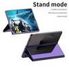 Smart Flip Case For Samsung Galaxy Z Fold 7 8 Fold7  Mirror Plating Plastic PU Leather Kickstand View Shockproof Phone Cover